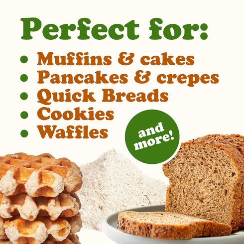1 Food to Live Gluten-Free Organic White Sorghum Flour, Pound Non-GMO Whole Grains, Finely Ground, Pure, Raw. Good