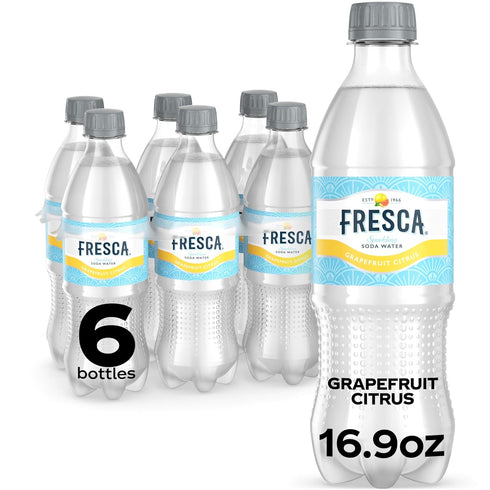 Fresca Citrus Soda Soft Drink, 16.9 fl oz Bottles, 6 Pack