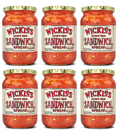 Wickles Spicy Red Sandwich Spread, 16 oz (Pack - 6)