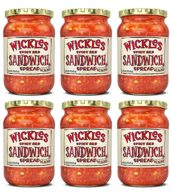 Wickles Spicy Red Sandwich Spread, 16 oz (Pack - 6)