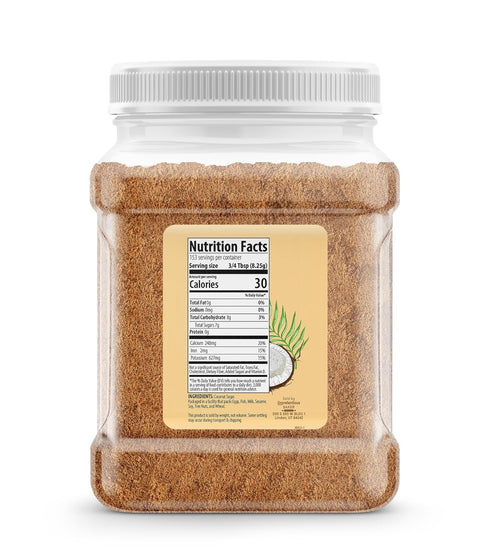 2.8 Unpretentious Coconut Sugar, Pounds, Non-GMO, Sweet & Nutty, Rich Natural Sweetener