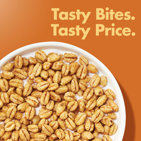 32 oz Malt-O-Meal Golden Puffs Sweetened Puffed Wheat Breakfast Cereal, Bulk Family Size, Resealable Bag