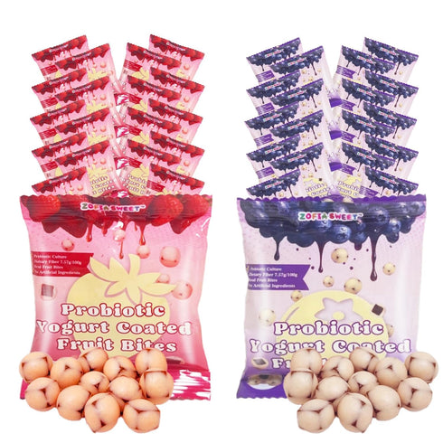 Zofia Sweet Yogurt Covered Fruit Snacks Variety Pack, 0.7oz - 36 Pouches