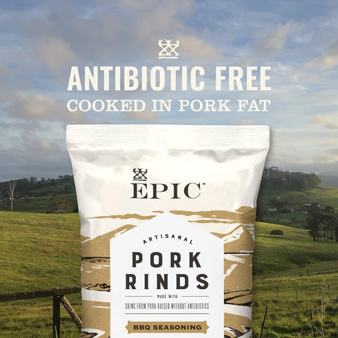 EPIC BBQ Pork Rinds, Gluten Free, 2.5oz