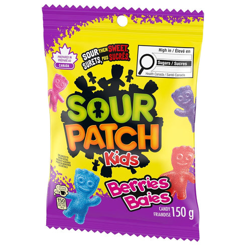 Maynards Bassetts 150g/5.25 oz., Maynards Sour Patch Kids, Berries, Candy, Imported from Canada)