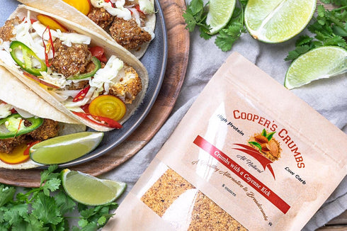 Cooper's Crumbs All Natural Gluten Free Low Carb Bread Crumb Alternative, High Protein, Vegan, Certified Kosher, Paleo,