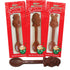 Albert's Belgian Milk Chocolate Hot Cocoa Stirring Spoons Assorted Holiday Characters, Christmas