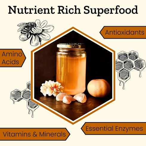 Altay Meadows 100% 908g 35.2oz Altay Raw Buckwheat Honey - Pure, Unfiltered, Unpasteurized, Ethically Sourced - Glass