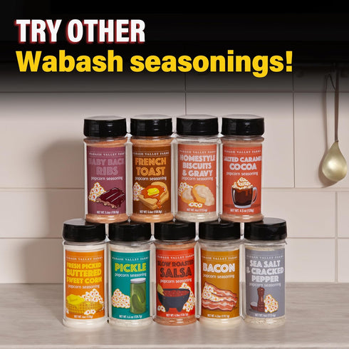 (4.2 oz) Wabash Valley Farms Bacon Seasoning - Bring Home the Bacon Popcorn Seasoning, Bacon Powder for Popcorn Making