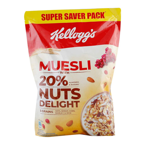 Fresh Produce Kellogg's Muesli - Nuts Delight, 750g Pouch