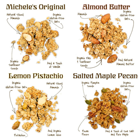 Packs, Pack Michele's Granola Almond Butter Bulk and Michele's Mini Snack Variety