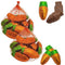 Fruidles Easter Milk Chocolate Carrots Mesh Bags, 2-Pack Double Crisp Parsnip Pete's