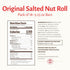 Pack 18-3.25 oz. Pearson's King Original Salted Nut Roll | Loaded With Crunchy Roasted Peanuts, Golden Caramel