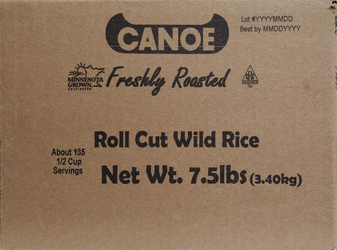 7.5 lb Canoe Roll Cut Wild Rice, Bag