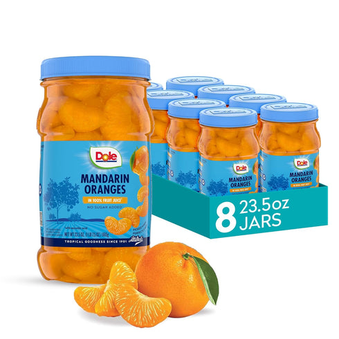 Dole Mandarin Oranges in 100% Fruit Juice - Dole Resealable Fruit Jars