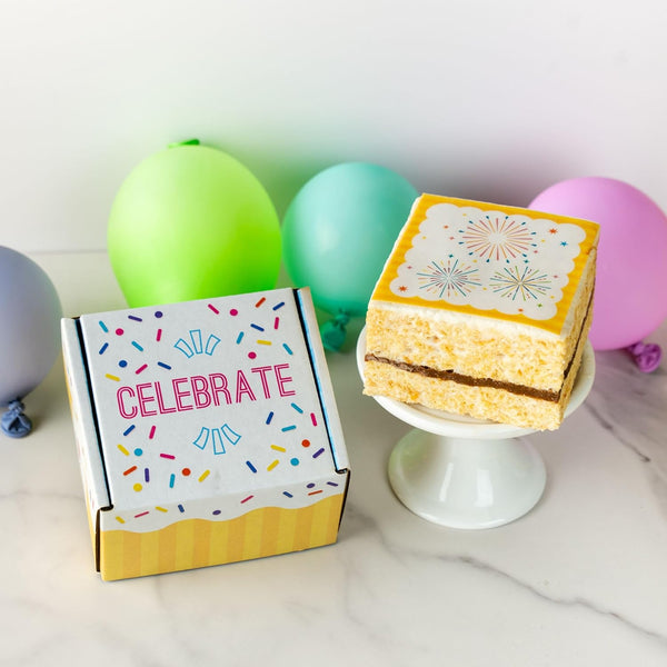 Celebration Gourmet Sweet Treat Gift Box with 1 Delicious Jumbo Chocolate Caramel