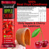 30 Pack ZEARAW Healthy Fruit Snacks for Adults and Kids Fruit Leather with Dried Apple-Cherry, Apple-Banana