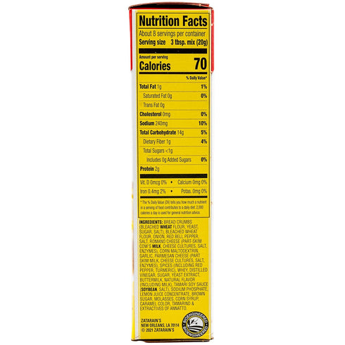 5.75 oz (Pack 8) Zatarains Crab Cake Mix, New Orleans Style, Easy to Cook, Real Lemon Added, Prepare with Fresh
