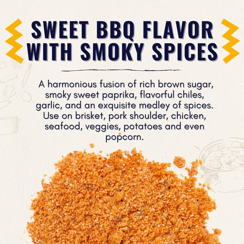 Shawhan Farms Betty’s Best Sweet & Smoky BBQ Seasoning, Non-GMO, Perfect for Grilling