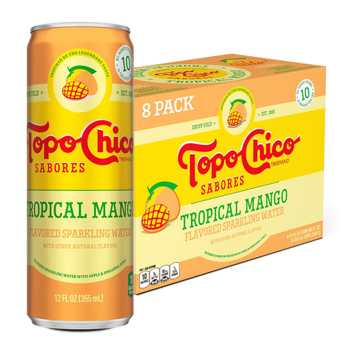 Topo Chico Sabores Tropical Mango 12oz 8pk
