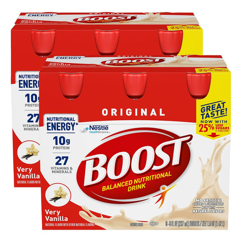 Boost Original Nutritional Energy Balanced Nutritional Drink (6 Count (Pack of 2),