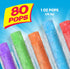 Pack 1 Oz 80 Count Pop Ice Popsicle Tropical Variety of Freezer Bars