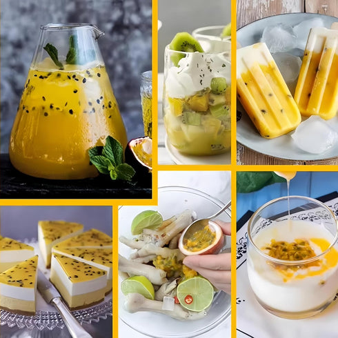 12.3oz (350g) 100% Premium Freeze Dried Passion Fruit - No Sugar Added | Tropical Flavor for Drinks, Baking & Smoothies