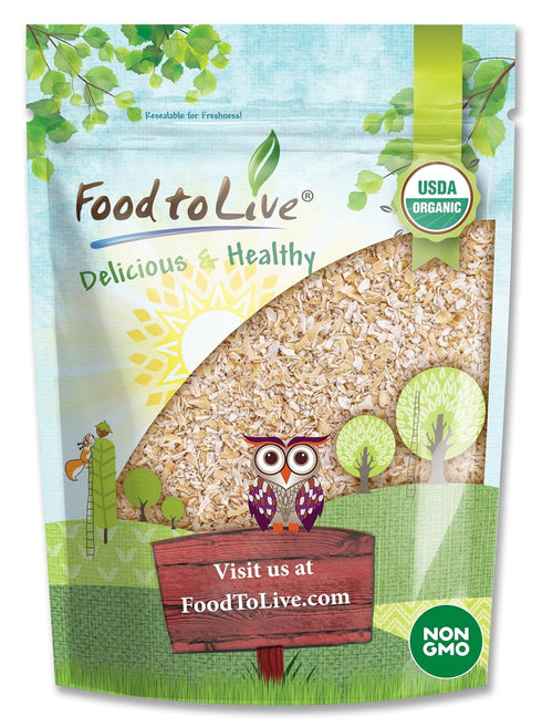 Food to Live Gluten Free Organic Oat Bran, 3 Pounds A Nutritional