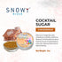 Rimming 3oz Snowy River Holiday Gingerbread Flavored Cocktail Sugar - All Natural Sugar for Stunning Drinks, Vibrant
