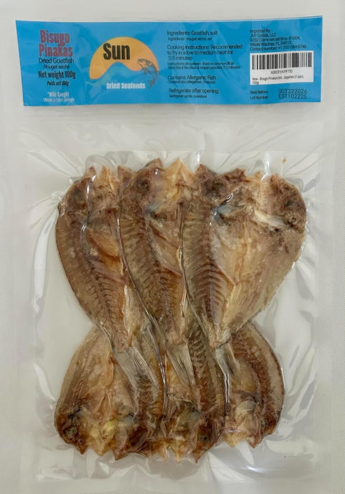 Sun dried seafoods 100g Bisugo Pinakas/Dried Goatfish, Dried Fish, Wild Caught, Chemical Free
