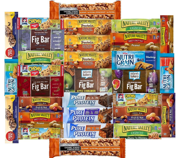 Ultimate Healthy Fitness Box - Protein & Healthy Granola &Bars Sampler Snack