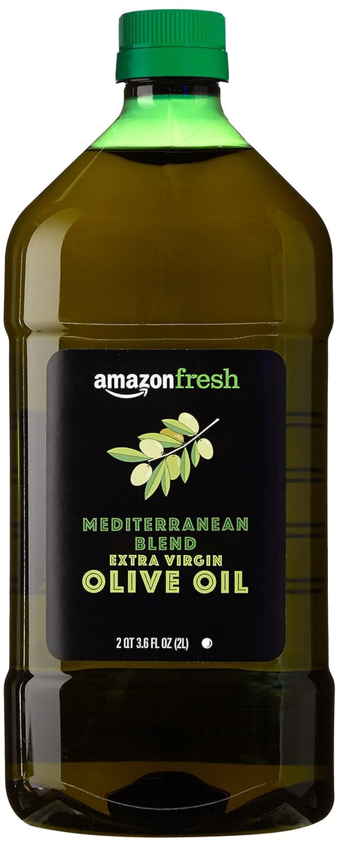 Amazon Fresh 68 Oz (2L) AmazonFresh Mediterranean Extra Virgin Olive Oil, Fl