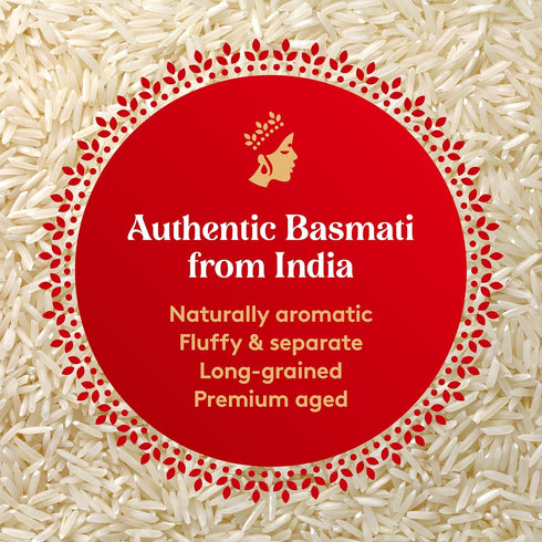 2 lb (Pack 2) Royal - Naturally Aged Authentic Long Grain Indian White Basmati Rice
