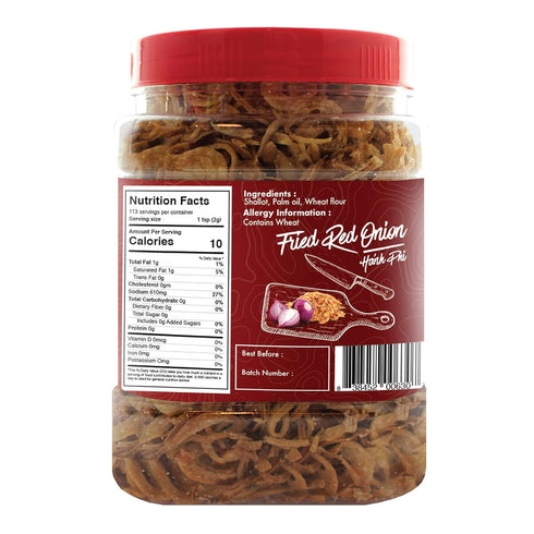 Fried Onions Crispy Topping by Jans, 8 oz Crispy Fried Red Onion for Biryani and More