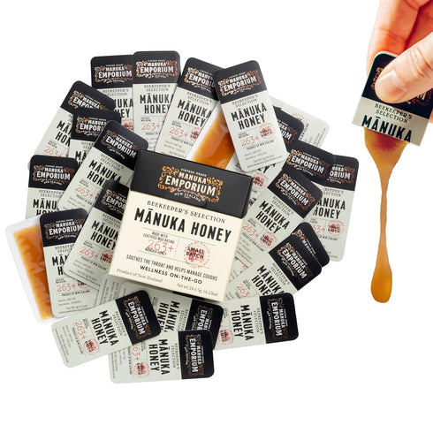 Manuka Emporium Raw Manuka Honey Packets MGO 263+ | 24 x 0.18oz