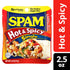 2.5oz (Pack 12) 9g 0g SPAM Single Hot & Spicy Individual Pouch of Fully Cooked Pork and Ham, of Protein, Trans Fat, Low