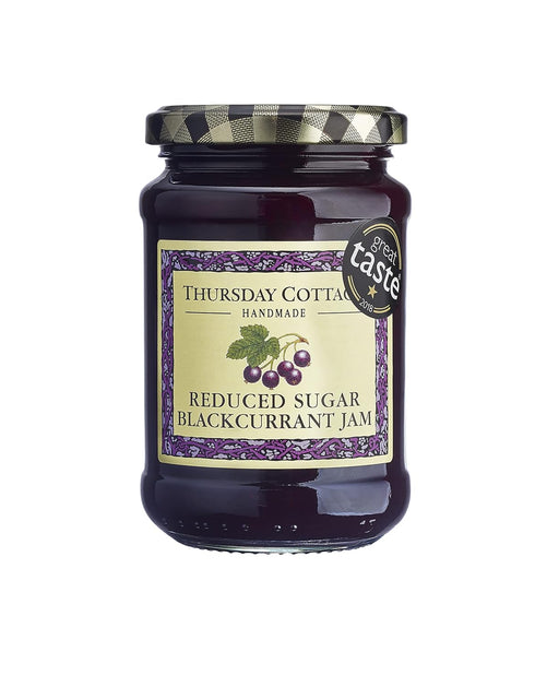 Thursday Cottage Handmade Reduced Sugar Blackcurrant Jam, 315g