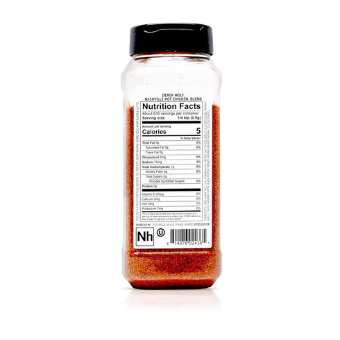 20 oz Spiceology Derek Wolf Nashville Hot Chicken Seasoning Spicy BBQ Rub for Chicken Wings, Pork Chops, Shrimp, Steak