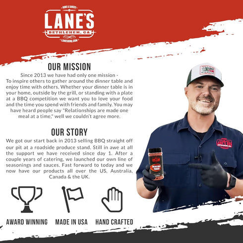 Lane's Ancho Chile Powder Spice, All-Natural Seasoning with Sweet & Smoky Flavor, 7.3 Oz
