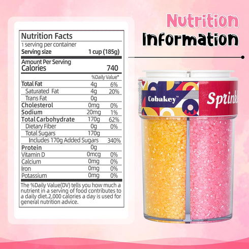 6.5oz Easter Sanding Sugar Edible Pink Blue Yellow Green Sugar Sprinkles for Cake Decorating Crystal Candy Sparkling