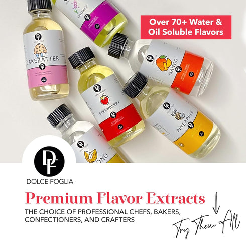 8 oz Dolce Flav Passion Fruit Extract (Oil-Soluble) Kosher, Sugar-Free, Concentrated Juicy Passion Fruit Flavoring