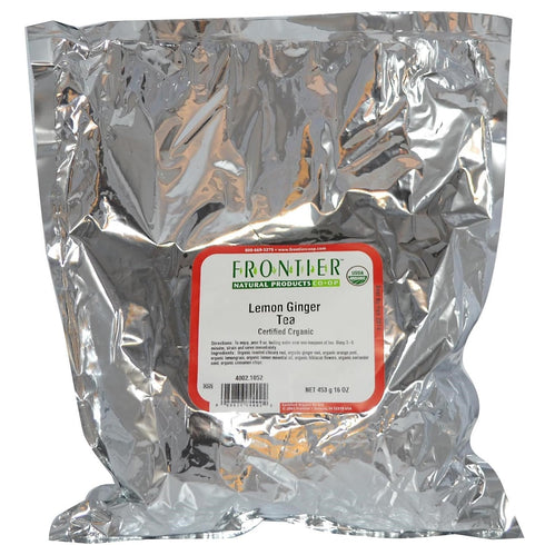 16 oz Frontier Herb Organic Tea Lemon Ginger
