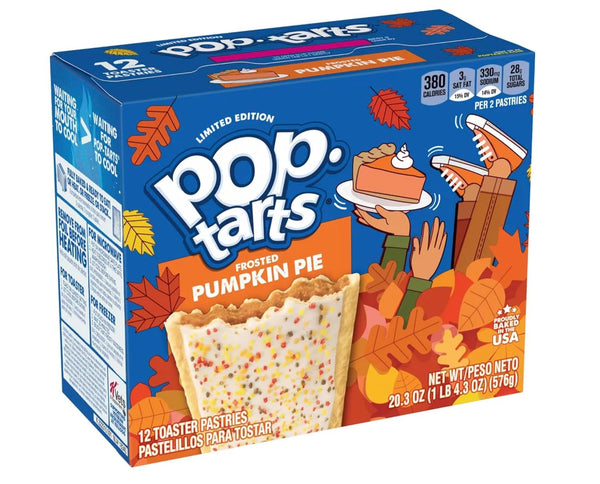 Pop-Tarts Breakfast Toaster Pastries, Frosted Pumpkin Pie Flavored, Limited Edition, 20.3 Oz