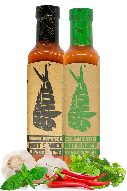Hank Sauce Hot Sauce Variety Pack - Versatile Hot Pepper Sauce with