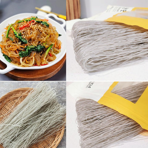 Sookwang Japchae_17.63 oz (500g)_1 Sweet Potato Glass Noodles, Dangmyun, Korean Vermicelli Pasta For Korean Traditional