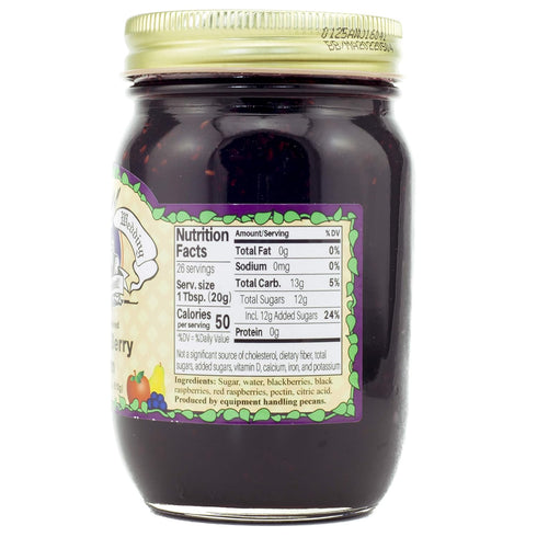 18 (Pack 2) Amish Wedding All-Natural Old Fashioned Triple Berry Jam Ounces