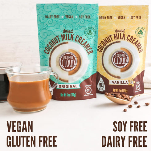 Coconut Cloud: Dairy-Free Coffee Creamer | Minimally Processed, Shelf Stable. Made from Coconut Powdered Milk. | Vegan