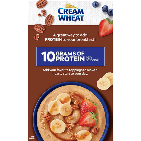 Cream of Wheat 1.6 6 Packets (Pack 6) Instant High Protein Hot Cereal, Maple Brown Sugar, Ounce