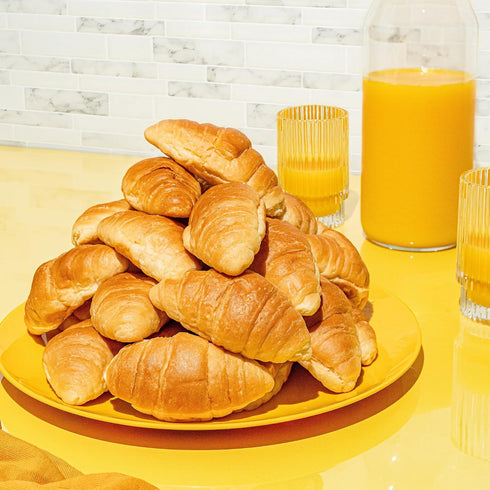 (2 Pack) Toufayan Mini Croissant Crescent Rolls - Buttery, Flaky & Bakery-Fresh - Perfect Snack or Mini Sandwiches