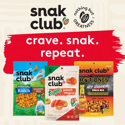 10.5 Snak Club Bags Honey Cashews, Crunchy, Glazed, Gluten-Free, Family Size, Ounce